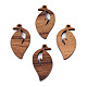 Подвески из натурального орехового дерева WOOD-T023-18-3