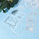 1 лист силиконовых прозрачных штампов DIY-GF0007-03-4