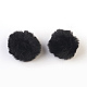 Кулоны с помпонами из искусственного меха кролика ручной работы WOVE-F021-B10-1