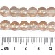 Нити матовых прозрачных стеклянных бусин X1-GLAA-P065-8mm-05-3