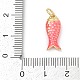 Латунь эмаль подвески KK-U062-22G-01-3