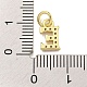 Буквица из латуни с подвесками из кубического циркония KK-Q814-26E-G-3