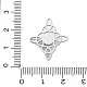 Синтетические бирюзовые подвески STAS-I327-14P-06-3