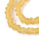 Матовые прозрачные стеклянные бусины GLAA-N016-4mm-23-4