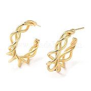 Серьги-гвоздики из латунной проволоки EJEW-C070-02G
