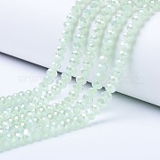 Стеклянные бусины с гальваническим покрытием  EGLA-A044-J3mm-B01