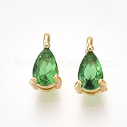 Латунь подвески циркония кубической KK-T038-367G-02