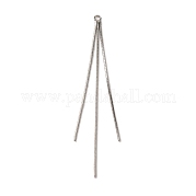 Латунные квадратные змеиные цепи кисточки большие подвески KK-G510-02P