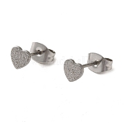 Серьги-гвоздики из нержавеющей стали 304 EJEW-E146-06P