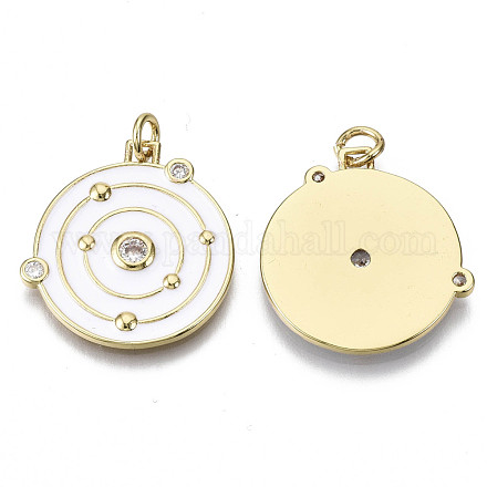 Латунные микро проложить кубического циркония подвески ZIRC-N039-056A-NF-1