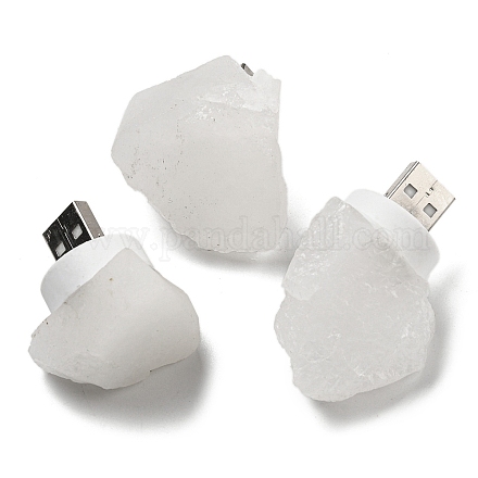 Самородки натуральный кристалл кварца USB ночник G-Q170-02I-1