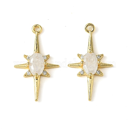 Латунные микро проложить кубического циркония подвески KK-M277-08G-04-1