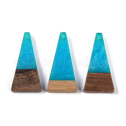 Подвески из смолы и дерева WOOD-F015-03D-1
