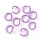 Iron Jump Rings, Open Jump Rings, Violet, 17 Gauge, 8~8.5x1.2mm, Inner Diameter: 5~6mm