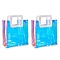 PVC Laser Transparent Bag, Tote Bag, with PU Leather Handles, for Gift or Present Packaging, Rectangle, White, Finished Product: 32x25x15cm