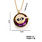 Vintage Sparkling Rhinestone Evil Eye Pendant Necklaces, Brass Cable Chain Necklaces for Women, Golden, 15.75 inch(400mm)