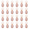 SUNNYCLUE 1 Box 30Pcs Ladybugs Charms Lady Bug Charms Bulk Insect Charms Lucky Rhinestone Pink Ladybird Beetles Animals Charms for Jewelry Making Charm Adults DIY Necklace Earrings Bracelet Crafts