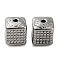 Non-Tarnish 316 Stainless Steel Beads, Cuboid, Stainless Steel Color, 9x7.5x7.5mm, Hole: 1.5mm