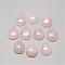 Natural Rose Quartz Cabochons, teardrop, 13~14x9~10x5mm