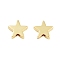 Rack Plating Brass Beads, Long-Lasting Plated, Cadmium Free & Lead Free, Star, Real 18K Gold Plated, 8x8x2.5mm, Hole: 1mm