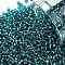 TOHO Round Seed Beads, Japanese Seed Beads, (23BDA) Green Aqua Silver Lined, 11/0, 2.2mm, Hole: 0.8mm, about 1103pcs/10g