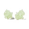 Opaque Resin Beads, Imitation Jade, Unicorn, Aquamarine, 18x23x14.5mm, Hole: 1.5mm