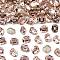 Preciosa® MAXIMA Crystal Fancy Stones, Czech Crystal, 435 34 222 Octagon, Dura Foiling, 70530 Vintage Rose, 8x6mm