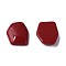 Opaque Acrylic Cabochons, Irregular Hexagon, Dark Red, 25.5x19.5x5.5mm, about 253pcs/500g