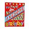 Birthday Theme Rectangle Paper Bags, with Handles, for Gift Bags and Shopping Bags, Birthday Themed Pattern, 26x10x32cm