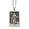 Non-Tarnish 304 Stainless Steel Tarot Pendant Necklaces, Cable Chain Necklaces, Virgo, 23.23~24.21 inch(59~61.5cm)