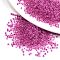 12/0 Glass Seed Beads, Transparent Inside Colours, Round Hole, Round, Camellia, 12/0, 2~2.5x1.5~2mm, Hole: 0.8mm, about 6666pcs/100g