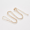 Brass Square Snake Chain Necklace Making, with Lobster Claw Clasps, Light Gold, 18.5 inch(47.2cm), 1mm