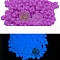 Luminous Sealing Wax Particles, for Retro Seal Stamp, Star, Dark Orchid, Packing: 125x90mm