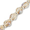 Handmade Porcelain Beads Strands, Fish, Wheat, 19~19.5x15x9mm, Hole: 1.6mm, about 20pcs/strand, 14.76''(37.5cm)