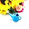 Alloy Mini Sprinkler Model, Micro Landscape Dollhouse Accessories, Pretending Prop Decorations, Deep Sky Blue, 54x22x28mm