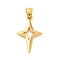 304 Stainless Steel Pendants, Star Charms, Ion Plating(IP), Golden, 27x16.5x2mm, Hole: 5.4x4.3mm