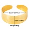 Stylish European and American Texture 304 Stainless Steel Cuff Bangles for Women