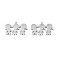 Non-Tarnish 201 Stainless Steel Pendants, Girl & Boy, Stainless Steel Color, 16x25x1mm, Hole: 1.4mm