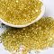 Baking Glass Seed Beads, Peanut, Gold, 5.5~6x3~3.5x3mm, Hole: 1~1.2mm, about 4000pcs/pound