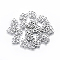 Tarnish Resistant 201 Stainless Steel Links connectors, Rose, Stainless Steel Color, 14x11x1mm, Hole: 1.4mm