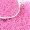 Transparent Inside Colours Glass Seed Beads, Round Hole, Round, Pearl Pink, 4x3mm, Hole: 1.4mm, about 142pcs/10g