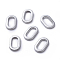 Tarnish Resistant 304 Stainless Steel Linking Rings, Oval, Stainless Steel Color, 10.8x6.5x1.3mm, Inner Diameter: 7.5x3.2mm