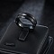 Grooved 201 Stainless Steel Finger Rings for Men, Black, 8mm, US Size 10 1/4(19.9mm)