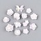Flower Resin Cabochons, for Jewelry Making, with Glitter Powder, Thistle, 6~12x6~12x2.5~6mm, about 2500~3000pcs