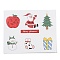 6 Styles Christmas Paper Gift Tag Display Cards, Mixed Shapes, Mixed Color, 13x16x0.05cm, pattern: 42~58x31~45mm