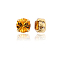 Preciosa® MAXIMA Crystal in Sew-On Cup, Czech Crystal, 719 37 081 Chaton(Round), Golden, 10070 Topaz, SS39(8.15~8.4mm)