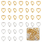 UNICRAFTALE 100Pcs 2 Colors 2 Sizes Heart Bead Frame Hollow Heart Beads Antique Silver Heart Beads Loose Beads Heart Charm Gift for Valentine's Day Birthday Christmas Pendants Decoration