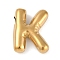 Ion Plating(IP) 304 Stainless Steel Pendants, Real 18K Gold Plated, Letter K, 17.5x13.5x5mm, Hole: 2mm