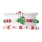 3Pcs 3 Styles Polymer Clay & Glass Beaded Stretch Bracelet Sets, Christmas Tree & Santa Claus Stackable Bracelets Kits, Green, Inner Diameter: 2-1/8~2-1/4 inch(5.3~5.7cm), 1pc/style