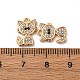 Латунные микро проложить кубического циркония подвески KK-Z112-15G-3